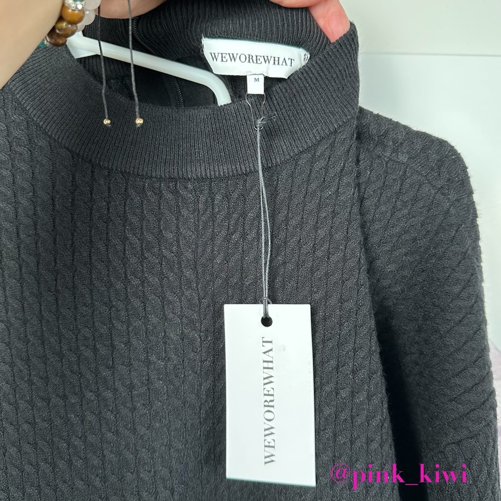 WeWoreWhat Mock Neck Sweater Romper - Picture 13 of 15